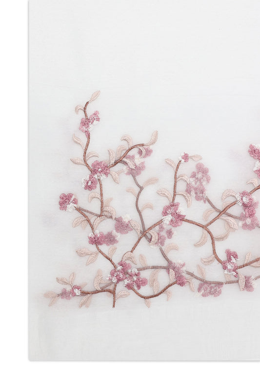 SHEER PETAL WRAP-WHITE