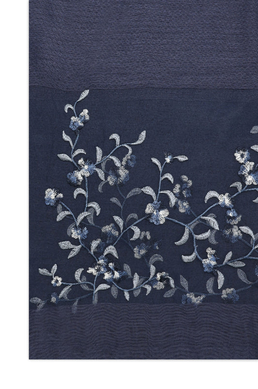 SHEER PETAL WRAP-NAVY