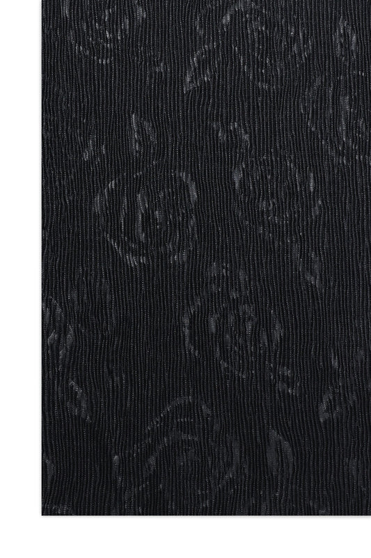 CRUSHED FABRIC SOFT WRAP-BLACK
