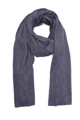 CRUSHED FABRIC SOFT WRAP-DK/GREY