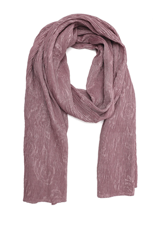 CRUSHED FABRIC SOFT WRAP-TAUPE