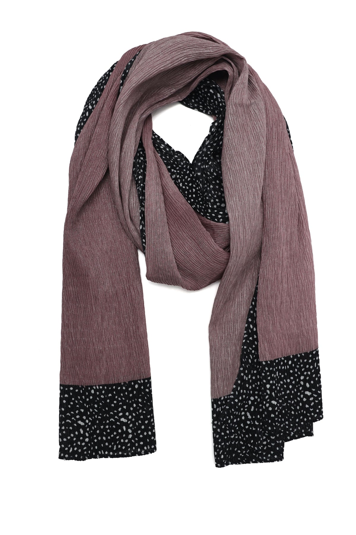 MIDNIGHT SPECK FLOW WRAP-TAUPE