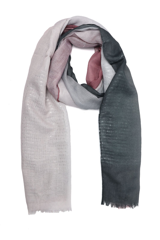 MIST PANEL ELEGANT STOLE-GREY