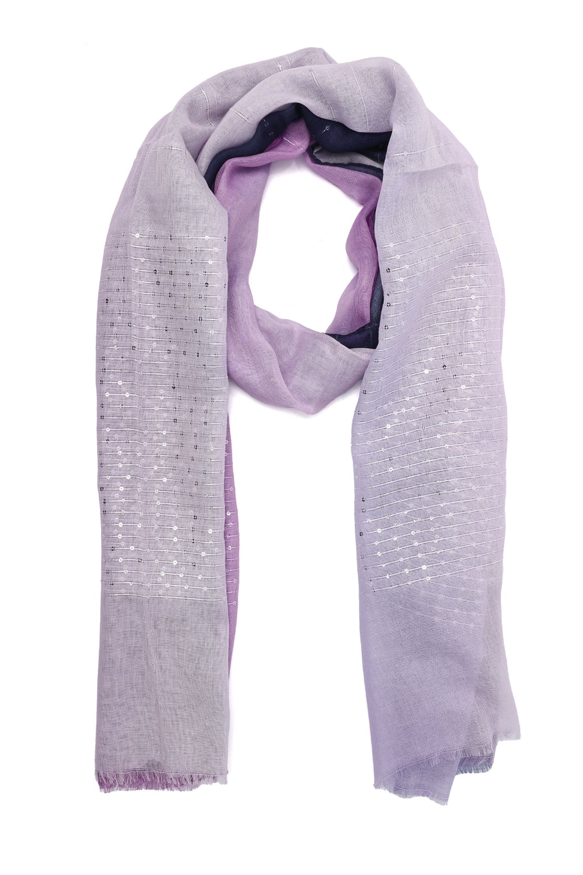 MIST PANEL ELEGANT STOLE-PURPLE