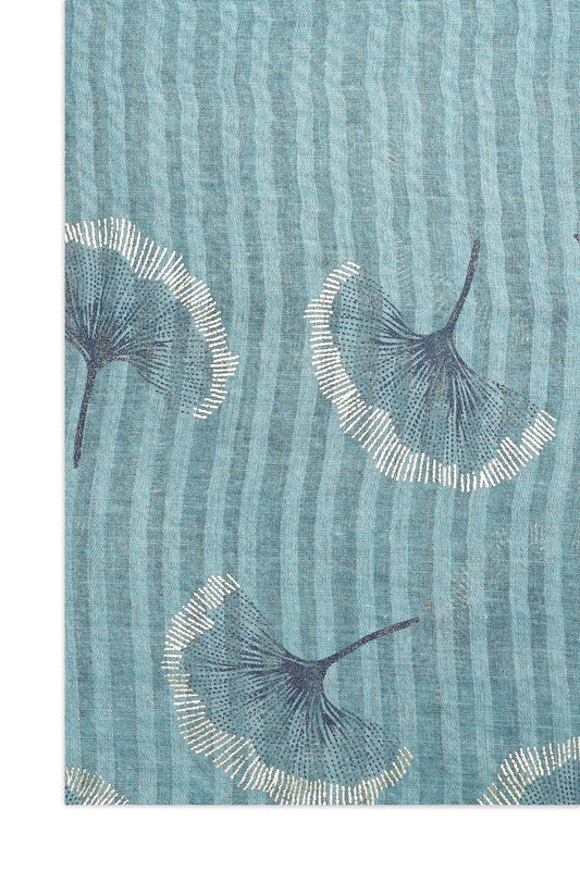 SAND BLOOM LIGHT SCARF-BLU