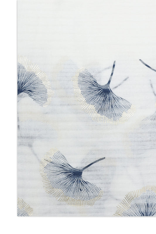 SAND BLOOM LIGHT SCARF-WHITE