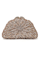 SERAPHINA ROYALE BLOOM CLUTCH-SILV/GOLD