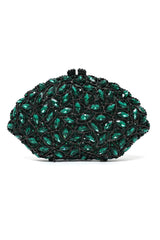 MONARCHA JEWEL CASCADE CLUTCH-GREEN