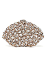 MONARCHA JEWEL CASCADE CLUTCH-SILV/GOLD