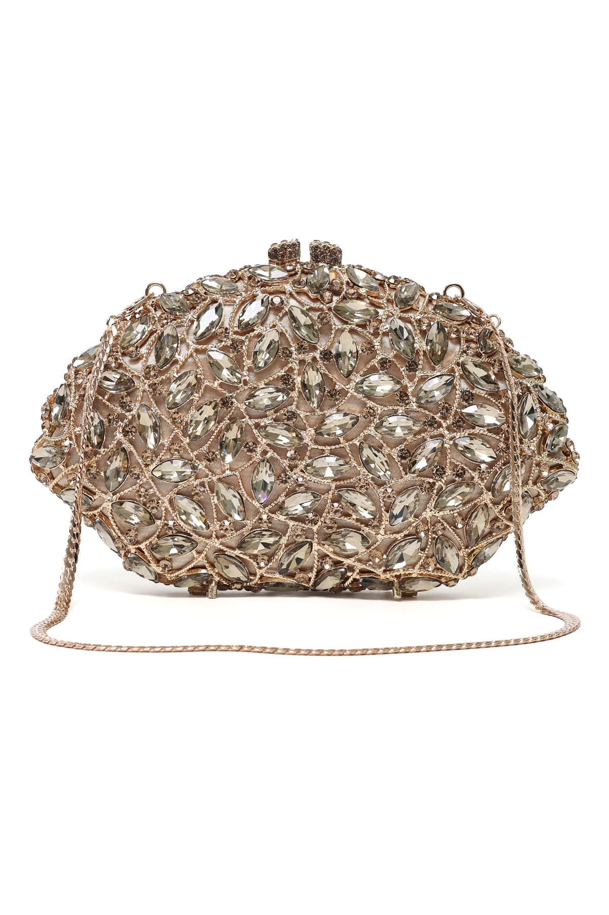 MONARCHA JEWEL CASCADE CLUTCH-GOLD