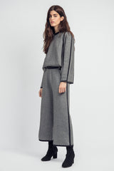 WOOLEN MATCHING SEPARATES-BLACK