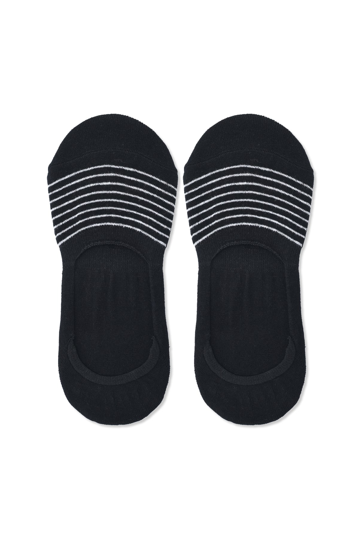 STRIPE COMFORT SOCKS-BLACK