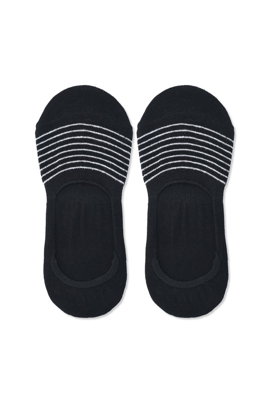 STRIPE COMFORT SOCKS-BLACK