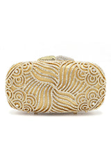 CRYSTAL CLUTCH-SILVER GOLD