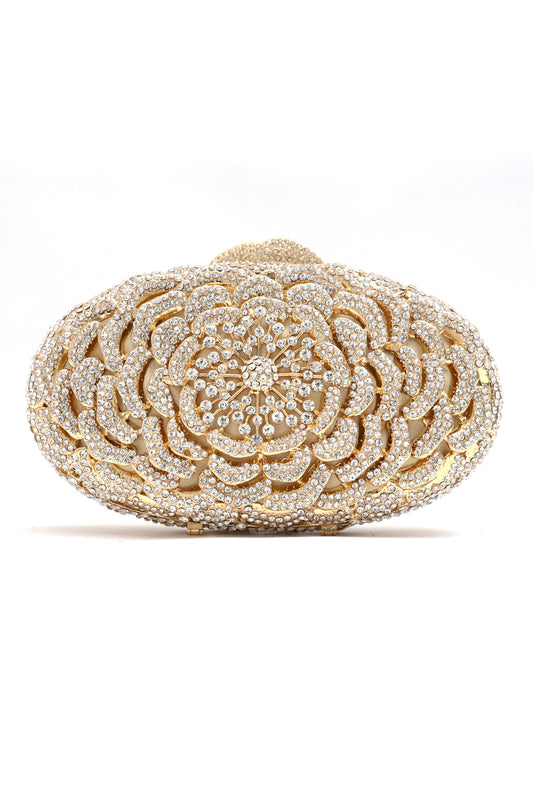 BLOOMING CLUTCH-SILVER-GOLD