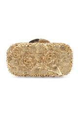 ROSE BUD CLUTCH-GOLD