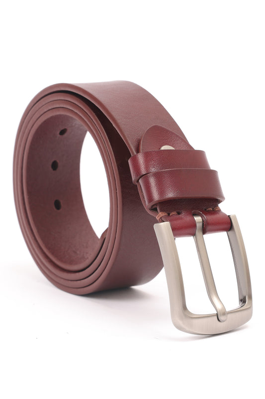 LEATHER BELT-WINE