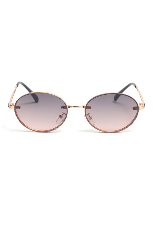 ROUND SUNGLASSES-BROWN
