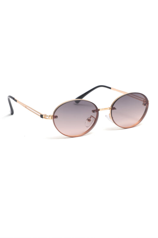 ROUND SUNGLASSES-BROWN