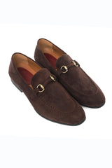 SUEDE SLIPONS-COFFEE