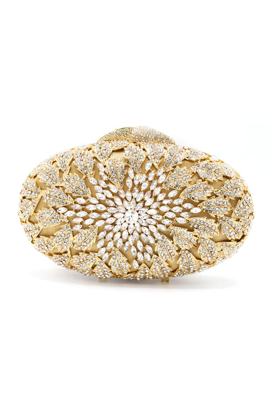 GEOMETRIC CLUTCH-SILVER-GOLD