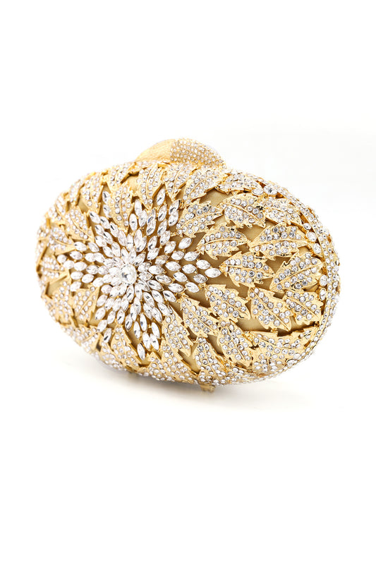 GEOMETRIC CLUTCH-SILVER-GOLD