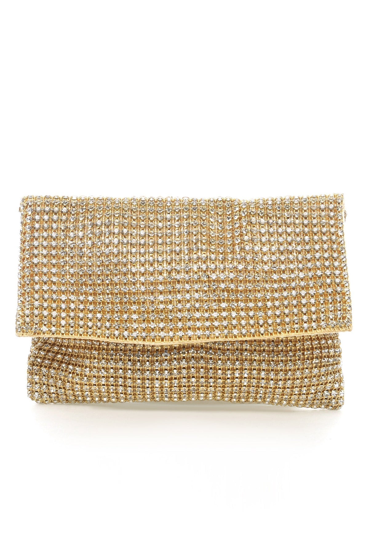 GLAM CRYSTAL EVENING CLUTCH-GOLD