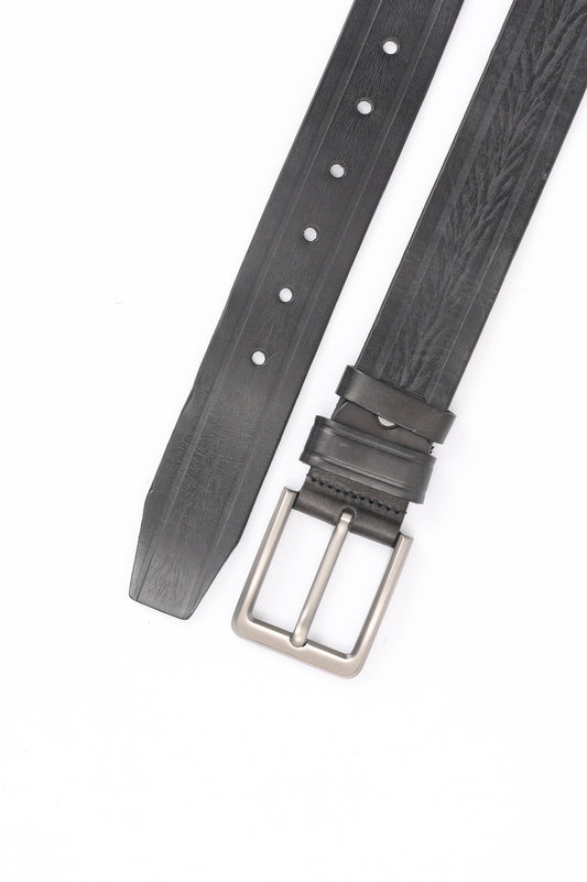 LEATHER BELT-BLACK