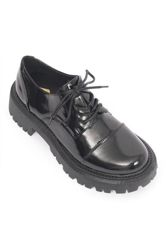 CHUNKY LACEUP-BLACK