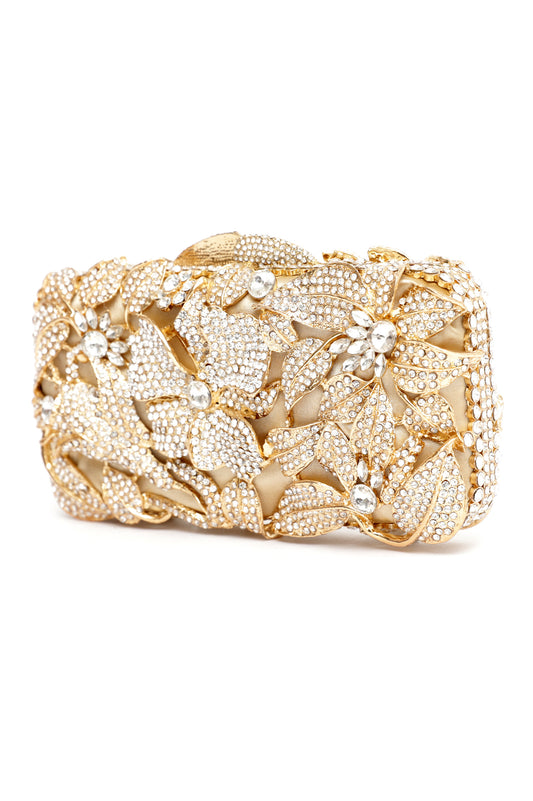 BLOOMING CLUTCH-SILVER-GOLD