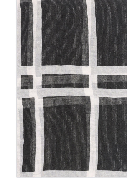 SUMMER COTTON STRIPES-BLACK