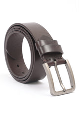 LEATHER BELT-COFFEE