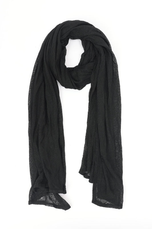 TEXTURED SCARF-BLACK