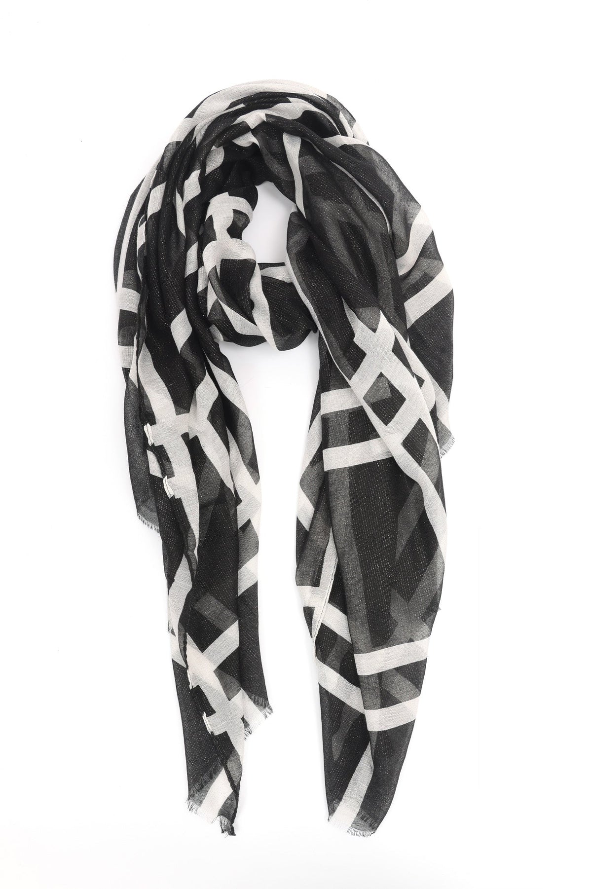 SUMMER COTTON STRIPES-BLACK