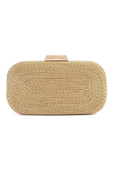 PARTY TWISTED ROP CLUTCH-CHAMPAGNE