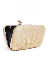 KNOTTED CLASP CLUTCH-GOLD