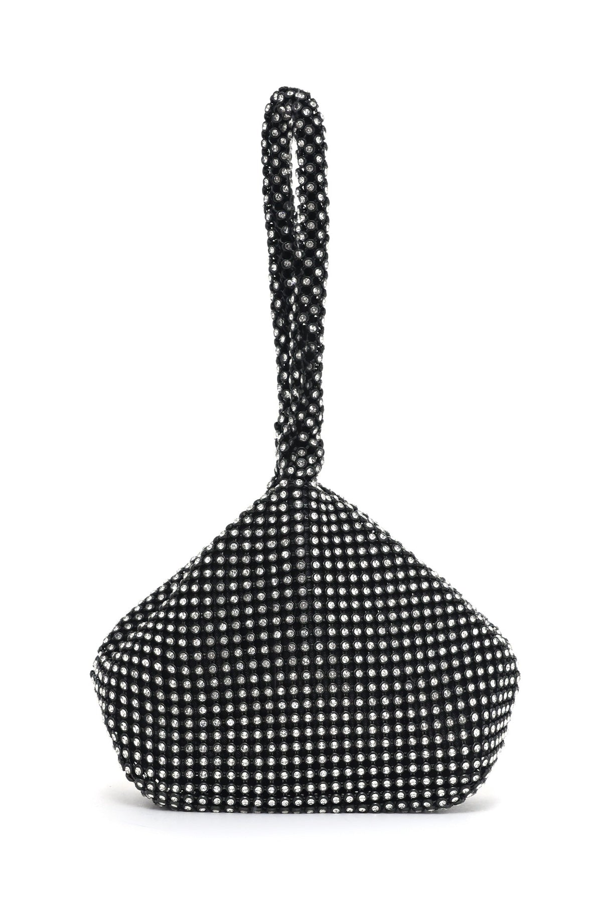TRIANGLE BLING CLUTCH-BLACK
