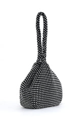 TRIANGLE BLING CLUTCH-BLACK