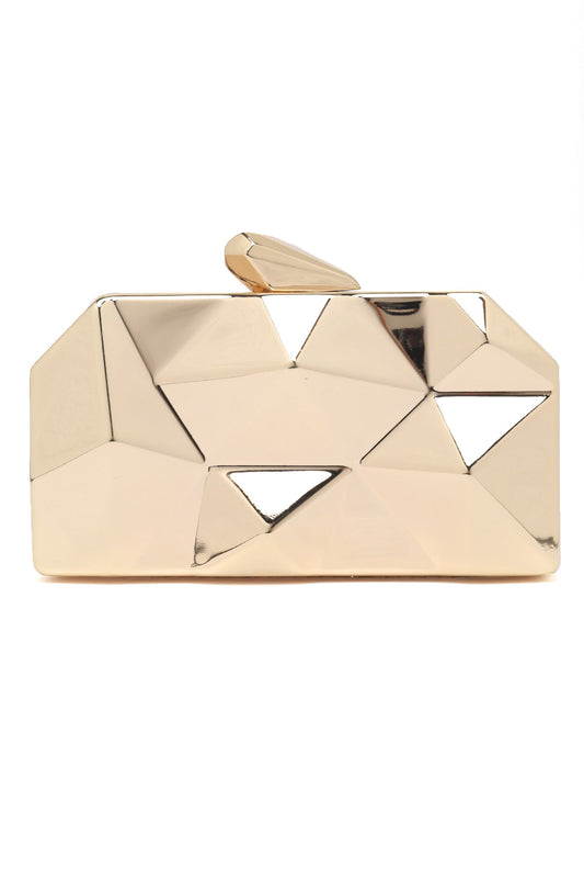 ELITE BRILLIANCE CLUTCH-GOLD