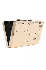 METAL REFLECTIVE CLUTCH-GOLD