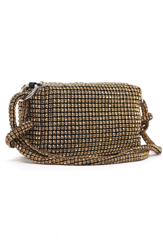 DAZZLING GEMSTONE MINI BAG-GOLD