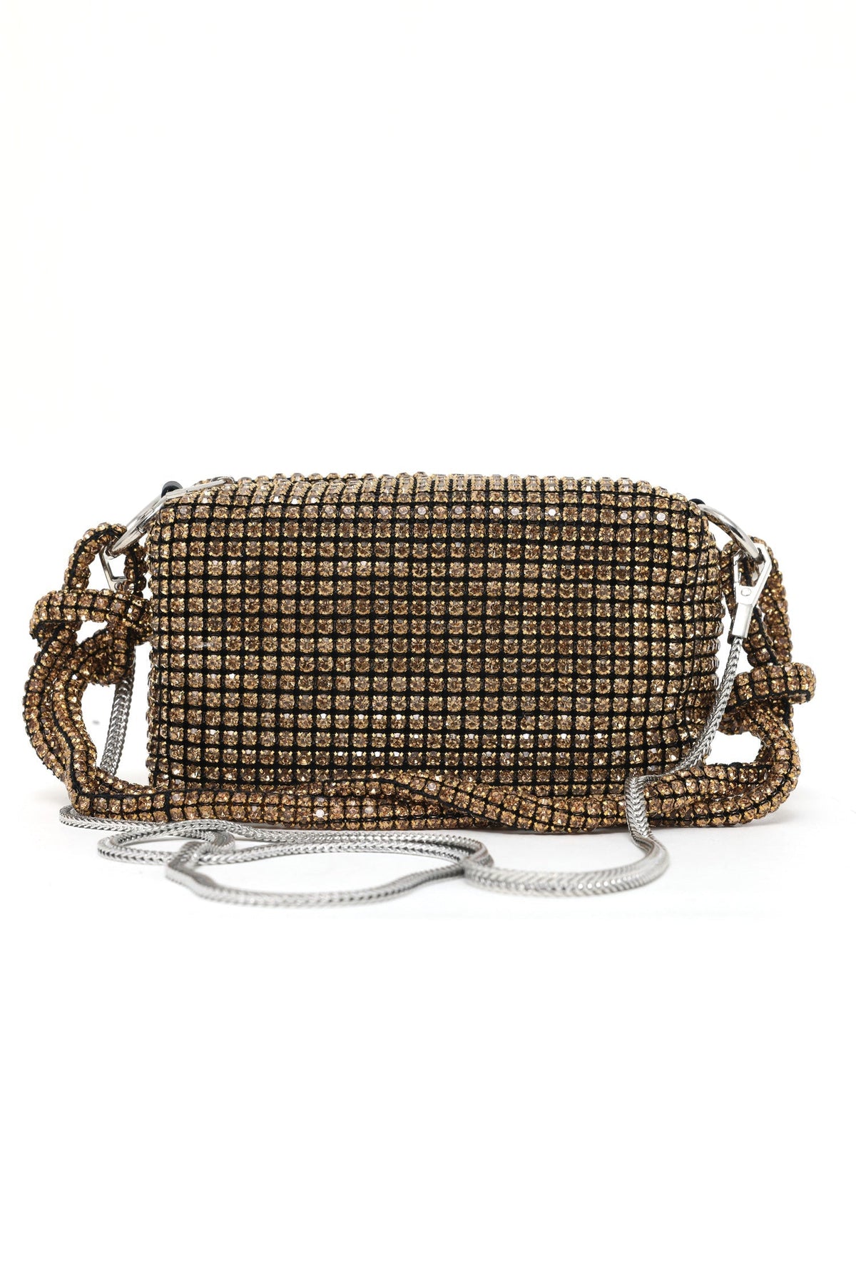 DAZZLING GEMSTONE MINI BAG-GOLD