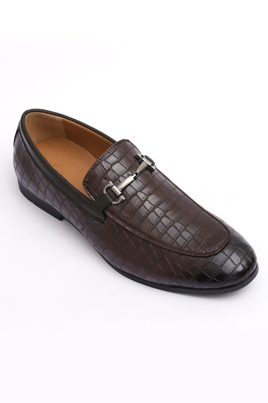 TEXTURED LOAFERS-COFFEE