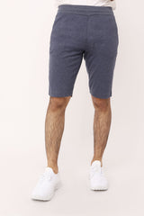 STRIPED BERMUDA-DENIM-WHITE