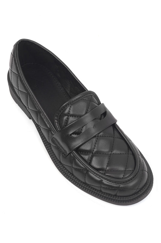 SOFT WEAVE FLATS-BLACK
