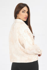 TIE-DYE BUTTON DOWN-BEIGE
