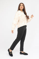 TIE-DYE BUTTON DOWN-BEIGE