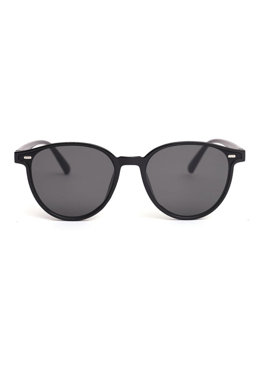 ROUND VINTAGE GLASSES-BLACK