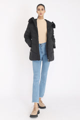 POCKET PUFFER JACKET-BLACK