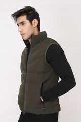 CHEVRON VEST-GREEN